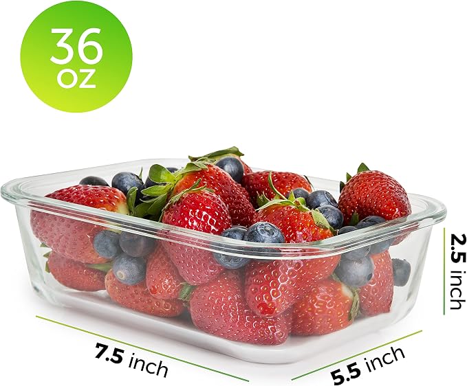 Prep Naturals Glass Meal Prep Containers - Image 6
