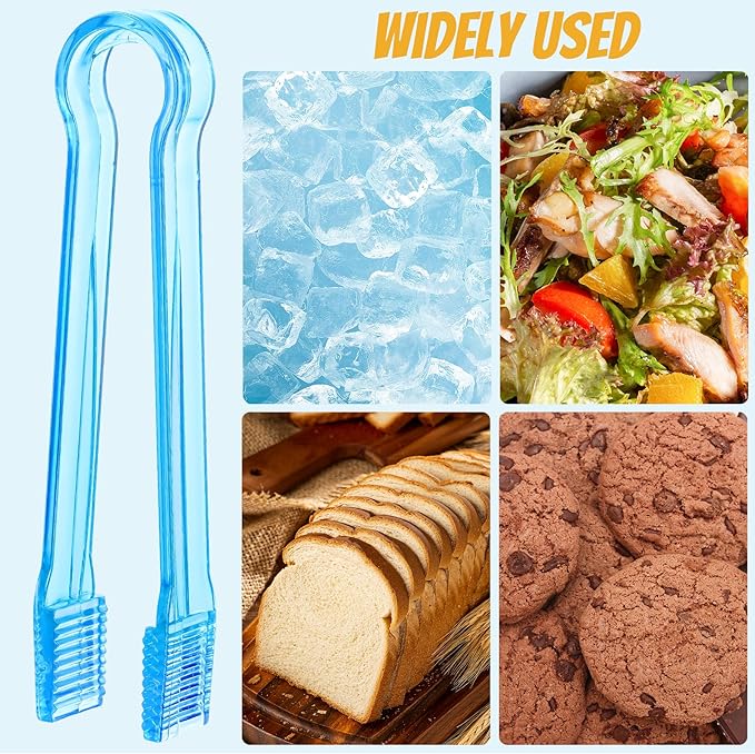 10 Pcs Plastic Buffet Serving Tongs, 6.3 Inches - Image 7