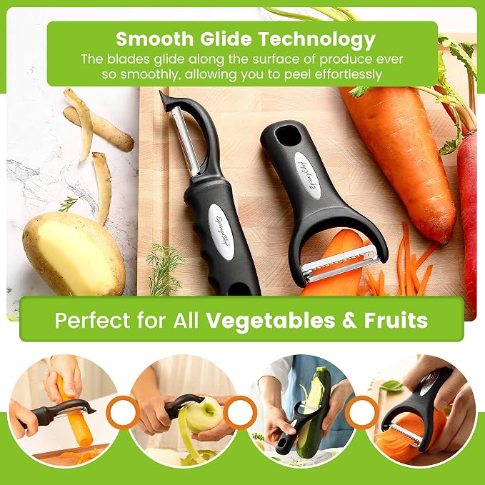 Spring Chef Swivel & Vegetable Julienne Peeler Set - Image 7