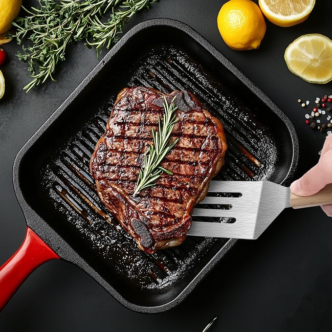 Stainless Steel Spatula Set, 2 Pieces Metal Spatula - Image 6