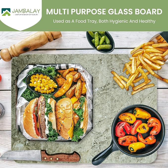 JAMBALAY Tempered Glass Cutting Board - Image 2