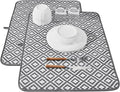 Subekyu 2 Pack Dish Drying Mat, 24*18 inch Ultra Absorbent Microfiber Dishes by SUBEKYU