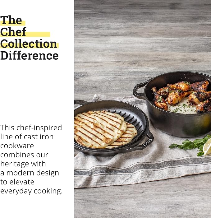 Lodge Chef Collection 6qt Double Dutch Oven - Image 7
