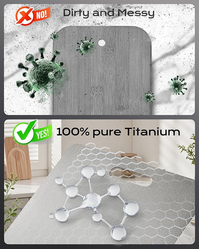 Titanium Cutting Boards for Kitchen, Dishwasher Safe - Image 6