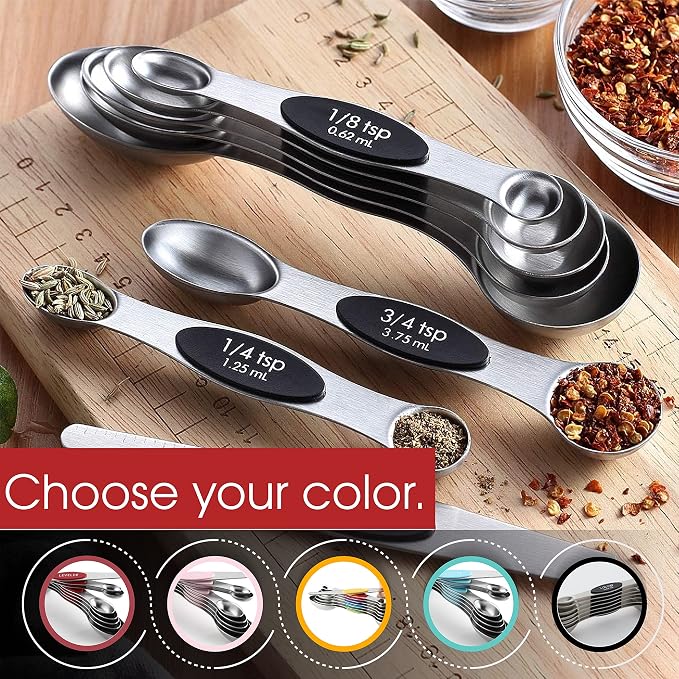Spring Chef Stainless Steel Magnetic Measuring Spoons Set - Image 9