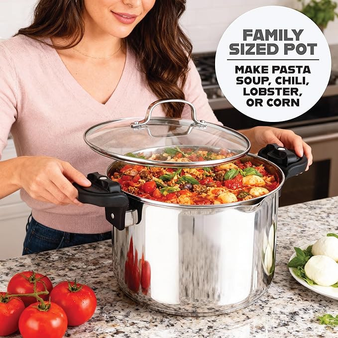 GOTHAM STEEL 8 Qt Nonstick Pasta Pot - Image 8