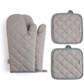 Oven Mitts and Pot Holders 4 pcs Set, High Heat Resistant 500 Degree Extra by M+MIAOYAN