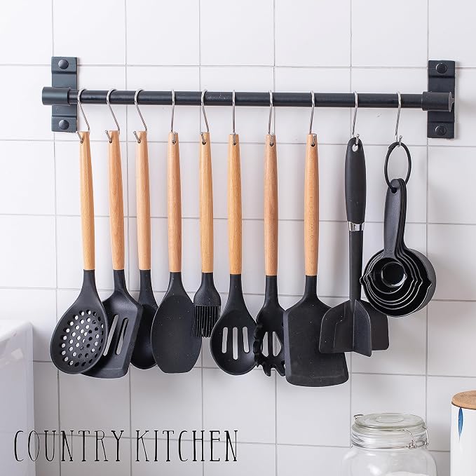 Country Kitchen Non Stick Silicone Utensil Set - Image 5