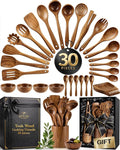 Zulay Kitchen 30-Piece Teak Wooden Utensils by ZulayKitchen
