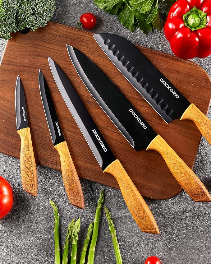 Kitchen Knife Set with Block, all in one 19 PCS High Carbon Stainless Steel - Image 2