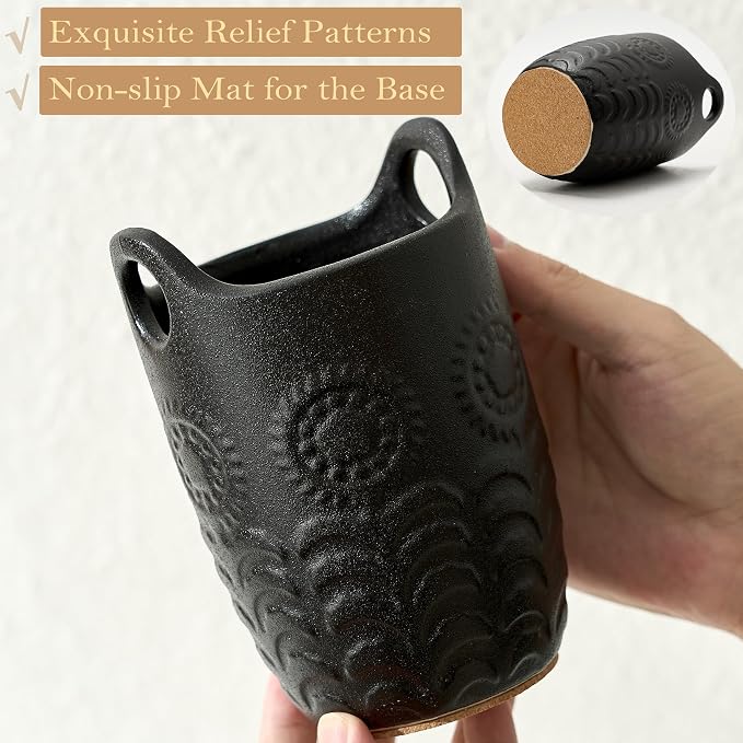 5.75“ Utensil Holder for Kitchen Counter, Cute Nordic Minimalist Style Cooking - Image 3