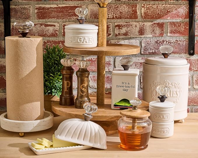 Mud Pie FBA_ Ceramic Tea Bag Caddy - Image 4