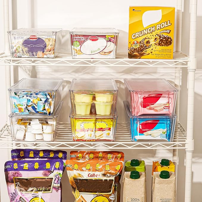 Vtopmart 8pcs Clear Organizers and Storage Bins - Image 3