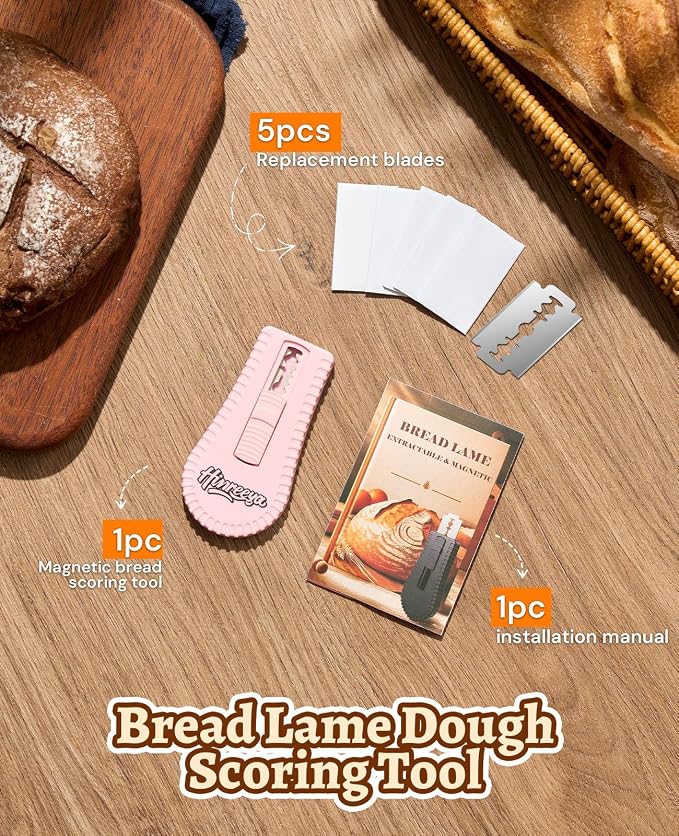 Bread Lame Sourdough Bread Baking Supplies Bread Cutter, Extractable & Magnetic - Image 9