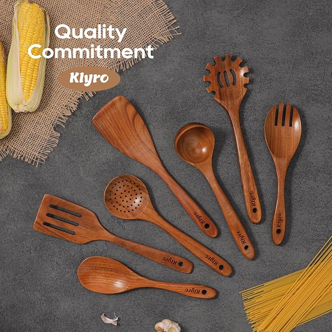 Kitchen Utensils Set, 7 Piece Premium Cooking Utensils Set, Durable Non-Stick - Image 7