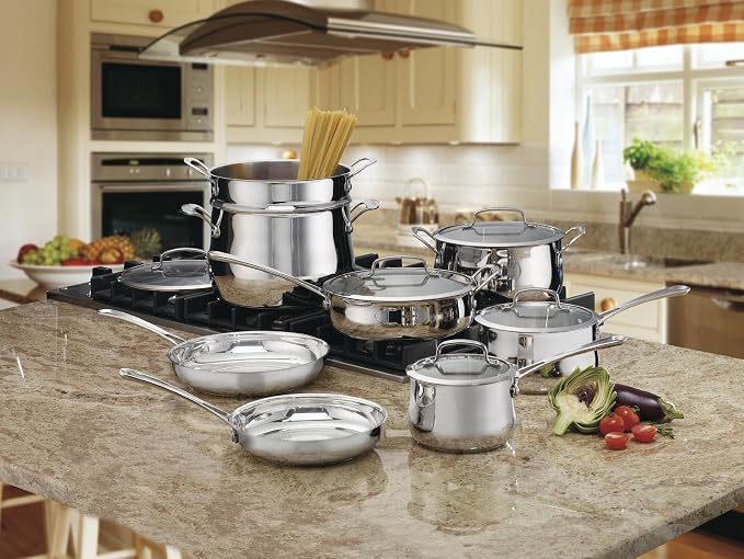 Cuisinart Contour Stainless 13-Piece Cookware Set - Image 2