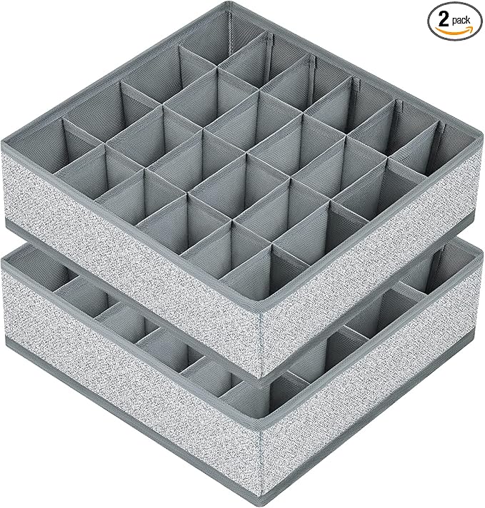 Joyoldelf Sock Drawer Organizer Underwear Organizer, 24 Cell Collapsible Closet by APPRECIATELIFERELAXYOURSOUL