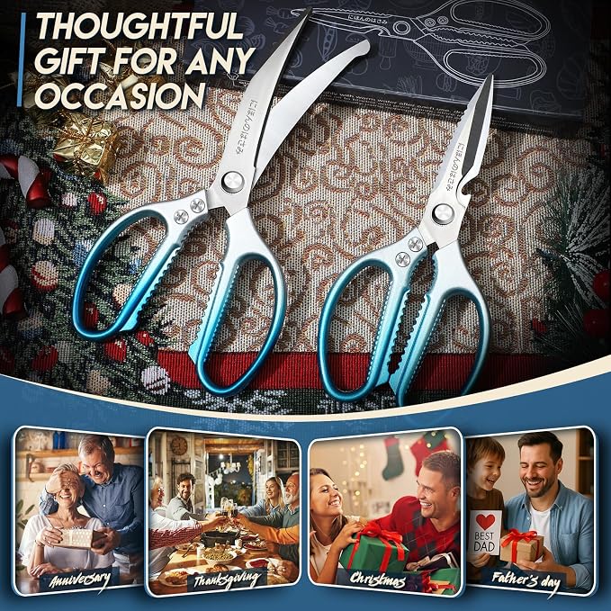 TIJERAS Kitchen Scissors Set Blue - Image 6