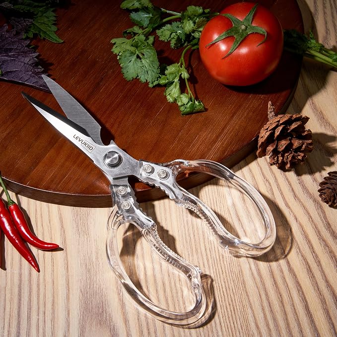 Kitchen Scissors, Transparent and Stylish Handle, Suitable - Image 2
