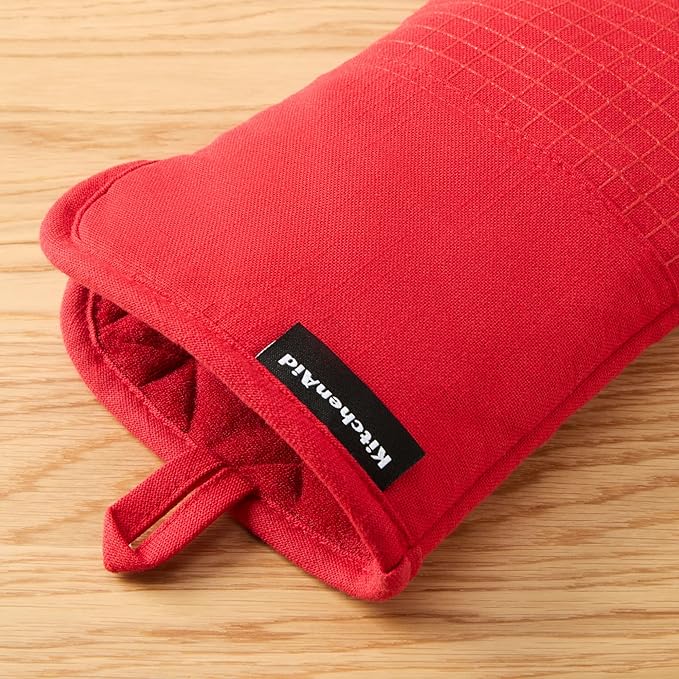 KITCHENAID Gourmet Series Gridlines Oven Mitts 2-Pack Set, Heat Resistant up to - Image 4