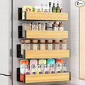 Vetacsion 4 Pack Moveable Fridge Magnetic Spice Racks by HOMESTORAGE