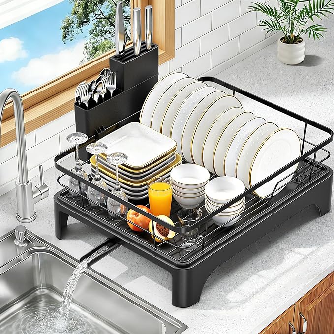 Dish Drying Rack for Kitchen Counter, Dish Rack, Dish Drainer for Kitchen by OERPHO
