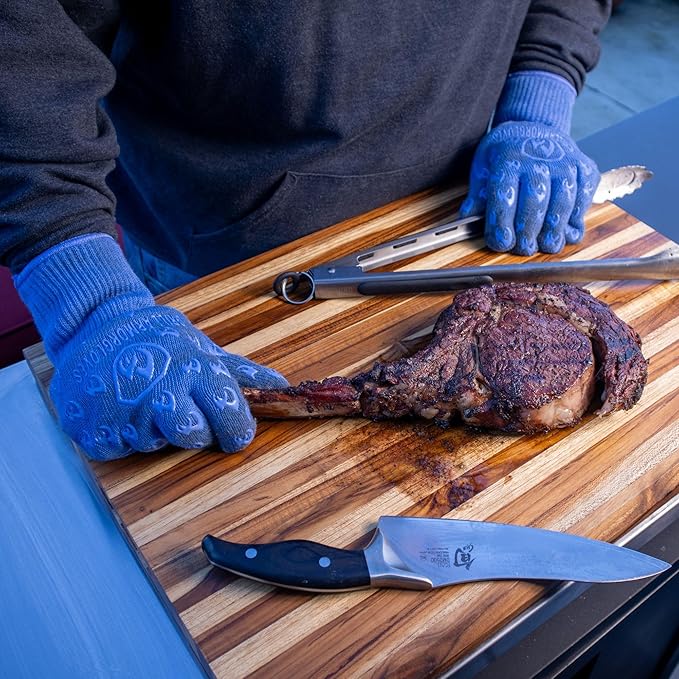 Grill Armor Oven Gloves with Fingers – Extra Long Cuff, 932°F Heat, Fire & Cut - Image 2