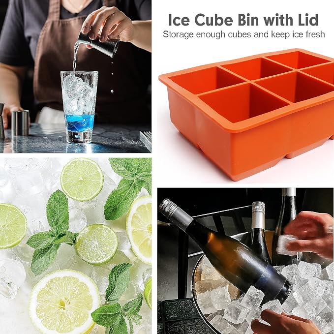 Excnorm Silicone Ice Cube Trays 3 Pack - Image 6