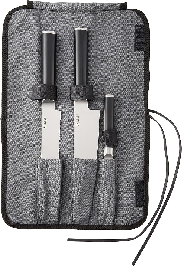 Babish German High-Carbon 1.4116 Steel Cutlery Knife Set, 3-Piece w/Kitchen by Babish