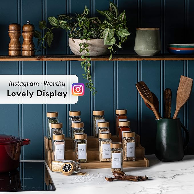 24-Piece Spice Jars Set by Le'raze: Glass Jars - Image 4