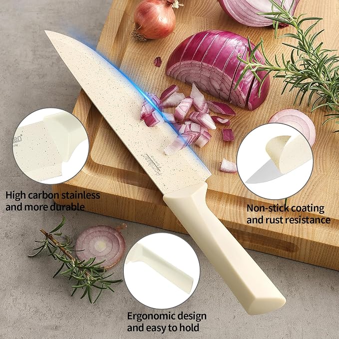 Stainless Steel Knife Set, Knife Block Sets - Image 6