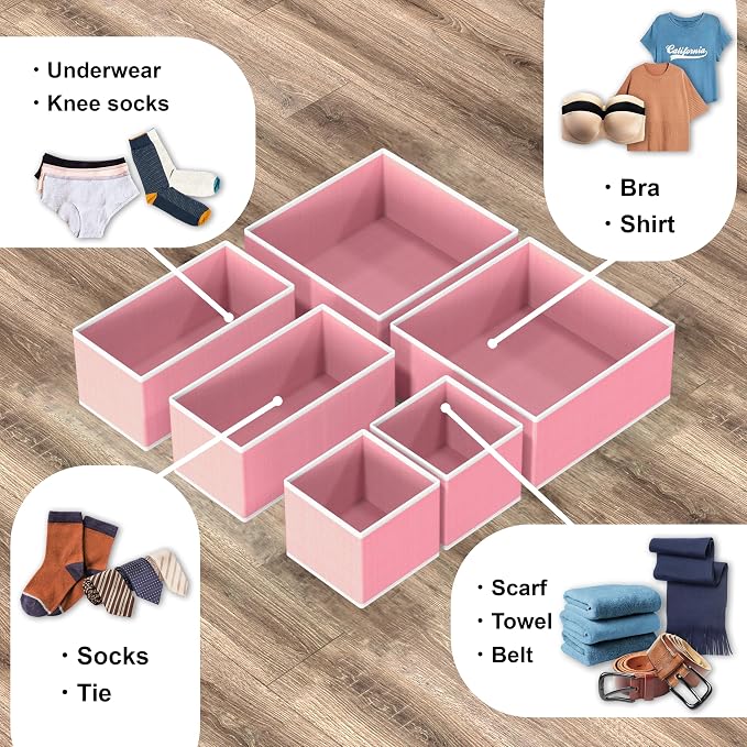 Simple Houseware Foldable Drawer Organizer - Image 4