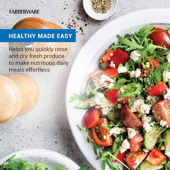 Farberware Small Pro Salad Spinner, 3.16 Qt Lettuce Spinner - Image 5