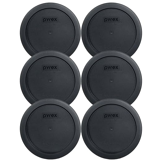 Pyrex 7201-PC 4-Cup Black Food Storage Replacement Lid by Pyrex