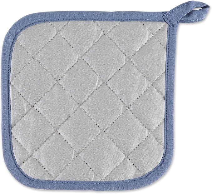 DII Basic Terry Collection Quilted 100% Cotton, Stonewash Blue, 3 Piece - Image 2