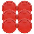 Pyrex 7201-PC 4 Cup Poppy Red Food Storage Replacement Lids by Pyrex