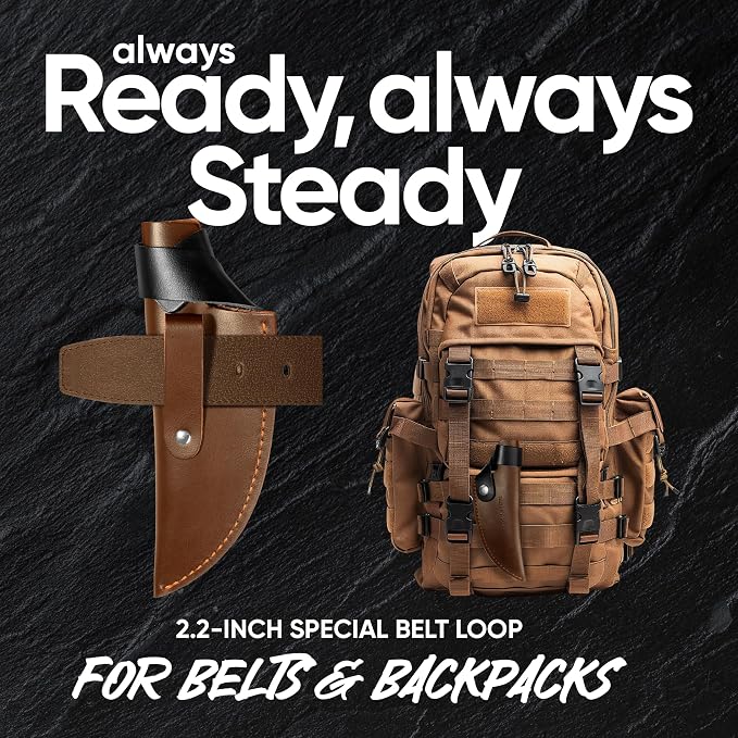 Matsato Kitchen Knife Leather Sheath, Japanese Steel Chef's Knife Holder Perfect - Image 5