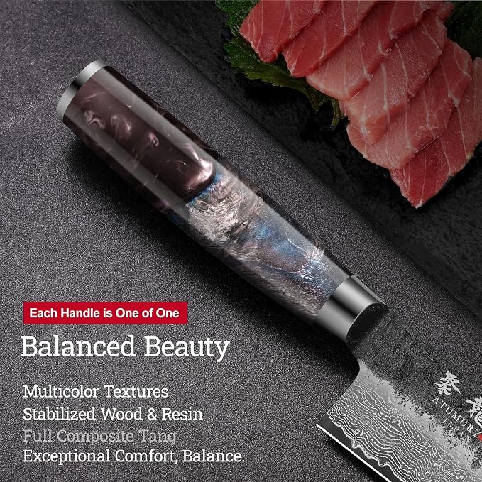 8.27 Inch Japanese Kiritsuke Chef Knife - Image 4
