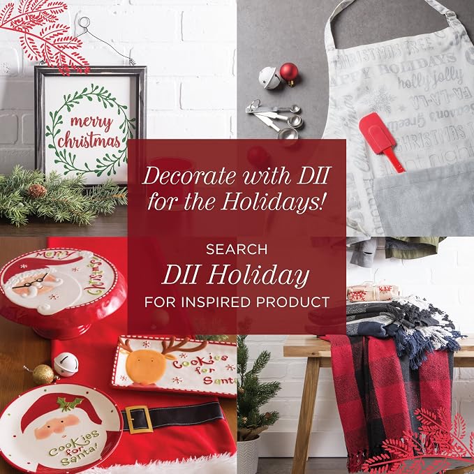 DII 100% Cotton Solid Chambray Kitchen Set, Potholders, 2 Piece - Image 10