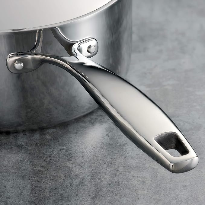 Tramontina Signature Tri-Ply Clad Stainless Steel 10-Piece Cookware Set - Image 4