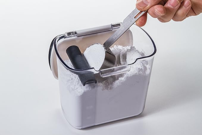 ProKeeper 1 Quart Airtight Powdered Sugar Storage Container – Grey, BPA-Free - Image 2