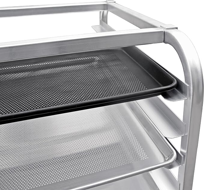 New Star Foodservice 36510 Commercial-Grade Aluminum 10-Tier Sheet Pan/Bun Pan - Image 4