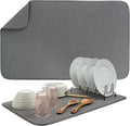 S&T INC. Dish Drying Mat Jumbo, 18” x 30”, Absorbent Microfiber Kitchen Counter by STINC