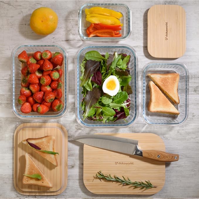 Ribbed Glass Tupperware Set - Image 8