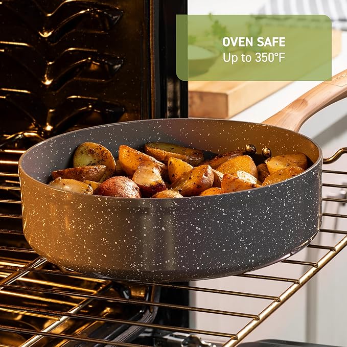 T-fal Revive Ceramic Cookware Sets, Pots and Pans Set Nonstick, Ceramic Non - Image 7