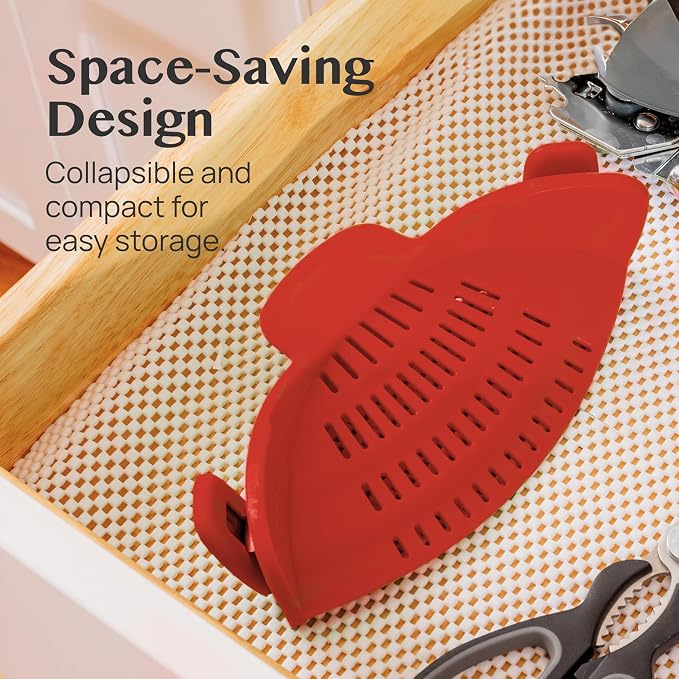 Kitchen Gizmo Snap N Strain Silicone Pot Strainer - Image 4