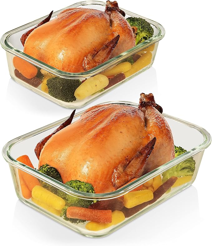 Razab 4 Pc Airtight Large Glass Food Storage Containers - Image 8