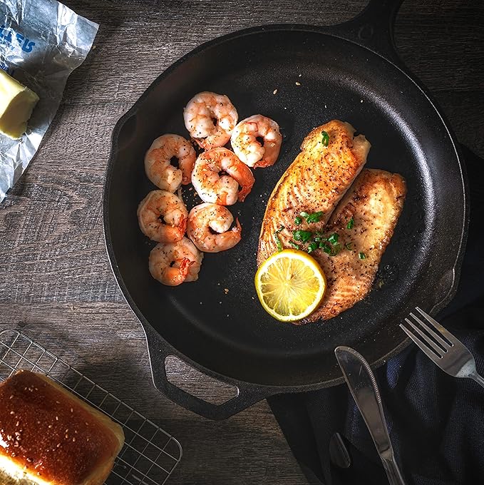 Utopia Kitchen Saute Fry Pan Pre-Seasoned Cast Iron Skillet - Image 7