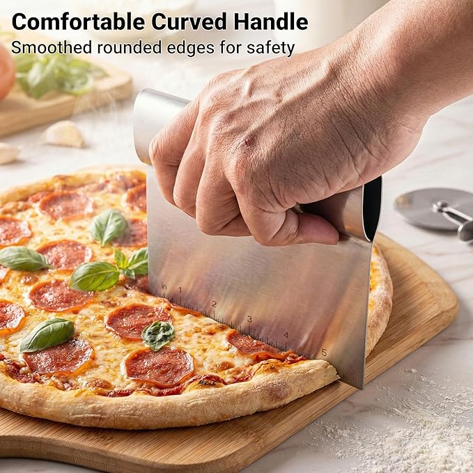 Bench Scraper Kitchen & Dough Scraper Tool - Image 5