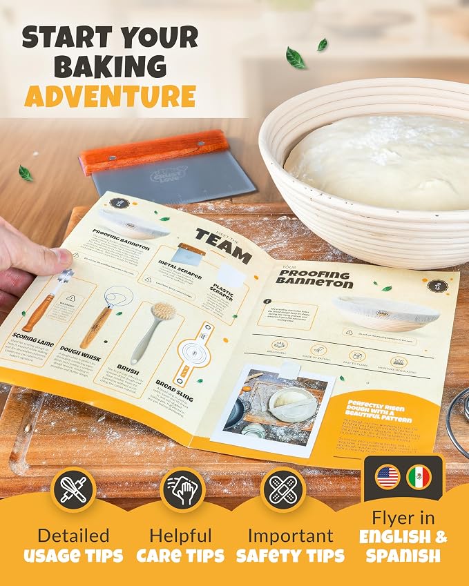 CRUSTLOVE Sourdough Kit inkl. 7 different Bread Making Tools like a 9 inches - Image 7